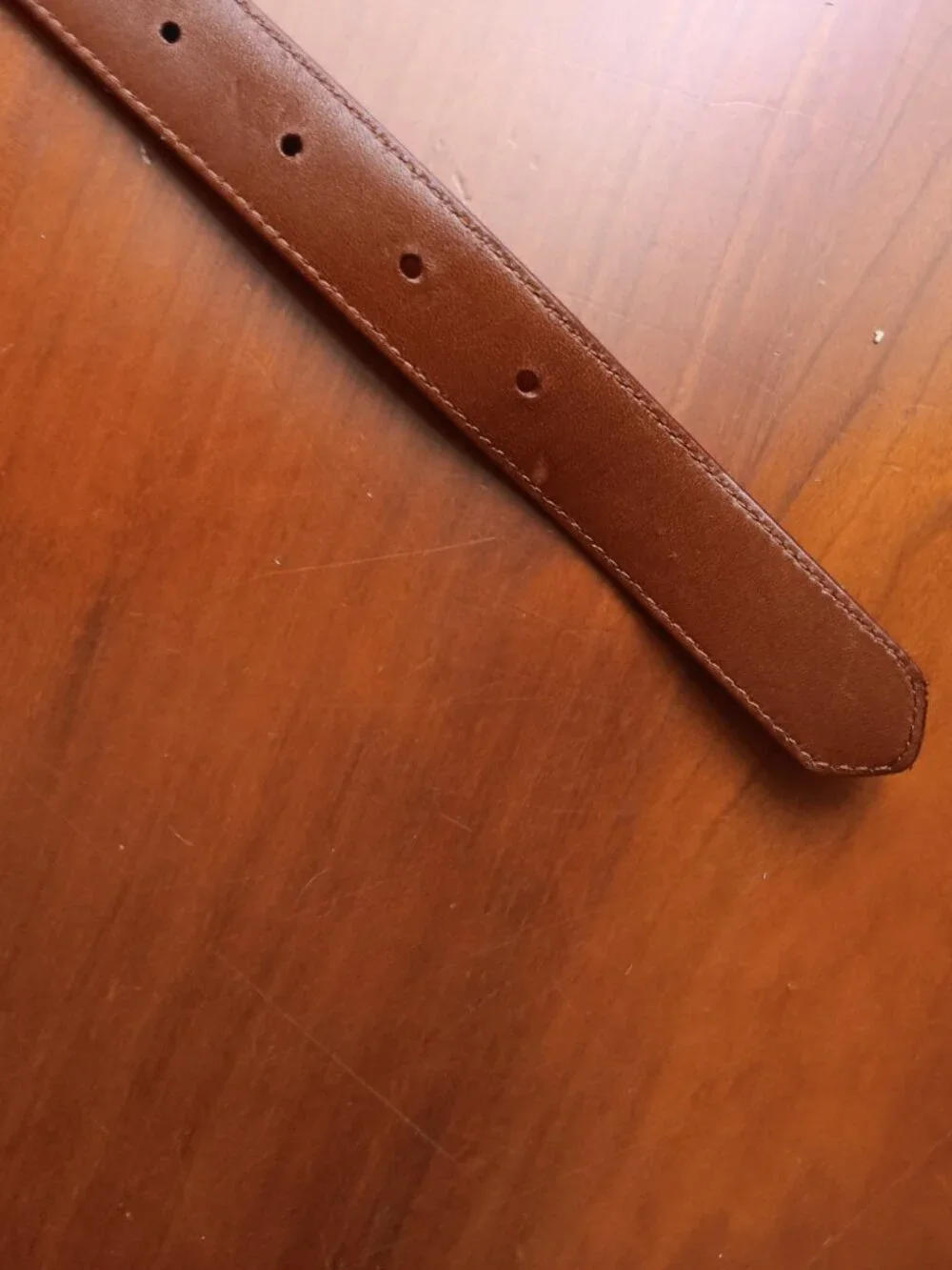 Pre-Loved COACH Red Leather MADE IN THE USA Silver Buckle Belt Size Medium